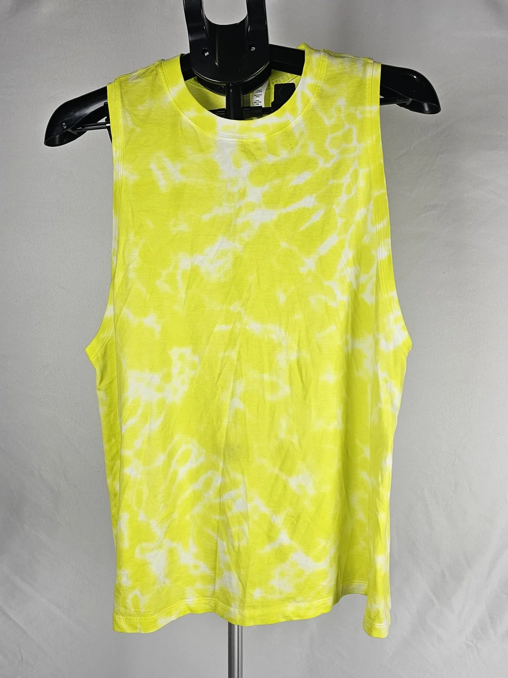 lululemon athletica Neon Yellow & White Tie-Dye Tank Top